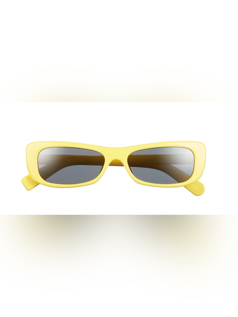 Jacquemus Yellow Rectangular Sunglasses